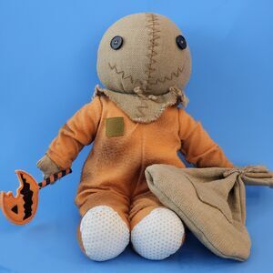 Spirit Halloween Trick R’ Treat Sam Plush Official -  Horror Décor - *READ Desc.